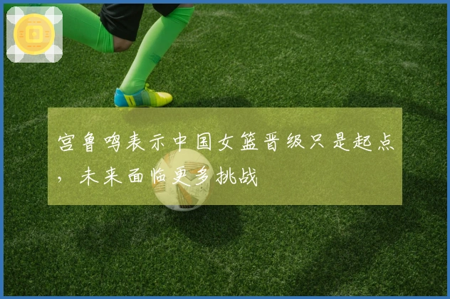 宫鲁鸣表示中国女篮晋级只是起点，未来面临更多挑战